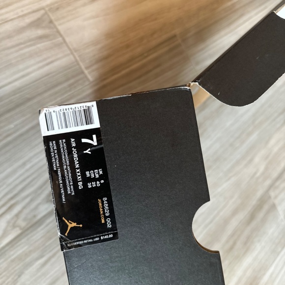 Air Jordan 31 BG Black ‘Space Jam’ size 7Y - Picture 7 of 7